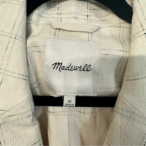 Madewell The Plus Caldwell Double Breasted Blazer in Ghent Plaid Size 1X NWT - Picture 11 of 16